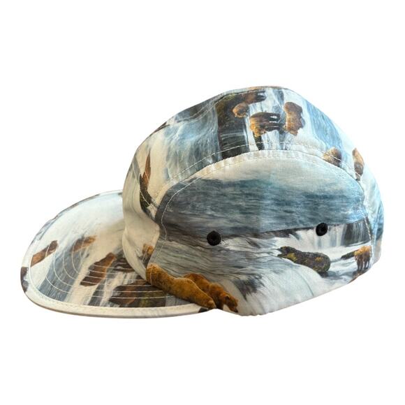 Mitchell & Ness Vancouver Grizzlies 5-Panel Strapback Hat Bear Waterfall Print - Picture 1 of 7